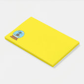 Sneeuw Wereldbol met Blackbird Zingen Post-it® Notes (Schuin)
