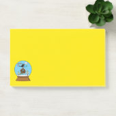 Sneeuw Wereldbol met Blackbird Zingen Post-it® Notes (Kantoor)