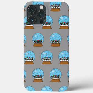 Sneeuw Wereldbol met drie Gnome Uilen Case-Mate iPhone Case
