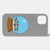 Sneeuw Wereldbol met drie Gnome Uilen Case-Mate iPhone Case (Achterkant (horizontaal))