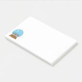 Sneeuw Wereldbol met drie Gnome Uilen Post-it® Notes (Schuin)
