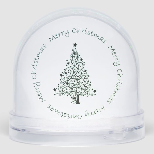 SNEEUW WERELDBOL MET GELE LABRADOR RETRIEVER SNEEUWBOL (Achterkant)