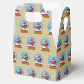 Sneeuw Wereldbol met Schattigee Rode Kardinaal Bedankdoosjes (Geopend)