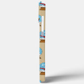 Sneeuw Wereldbol met Schattigee Rode Kardinaal Case-Mate iPhone Case (Achterkant / Links)