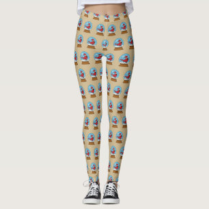 Sneeuw Wereldbol met Schattigee Rode Kardinaal Leggings