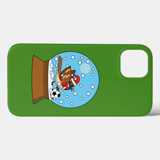 Sneeuw Wereldbol met Schattigee Sparrow Spelen Voe Case-Mate iPhone Case (Achterkant (horizontaal))