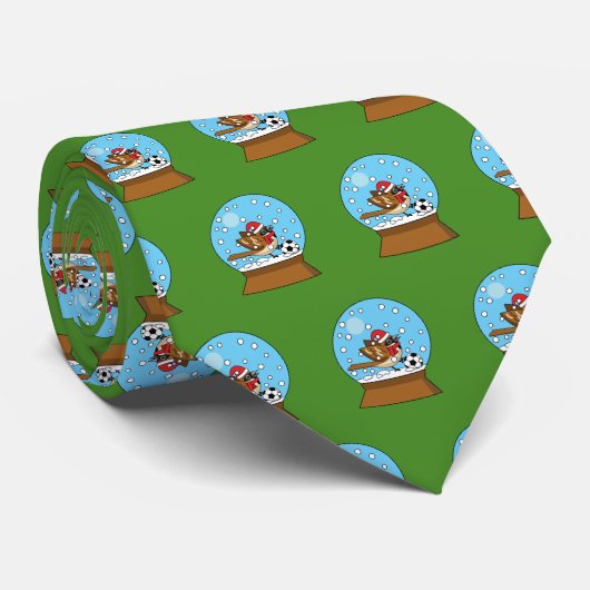 Sneeuw Wereldbol met Schattigee Sparrow Spelen Voe Stropdas (Opgerold)