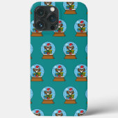 Sneeuw Wereldbol met Sinterklaas Uil Case-Mate iPhone Case (Achterkant)
