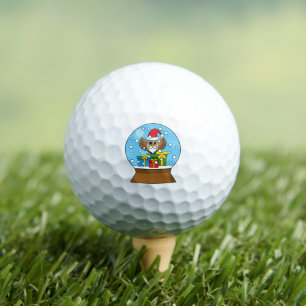 Sneeuw Wereldbol met Sinterklaas Uil Golfballen