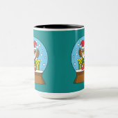 Sneeuw Wereldbol met Sinterklaas Uil Mok (Midden)