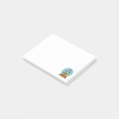 Sneeuw Wereldbol met Sinterklaas Uil Post-it® Notes (Schuin)