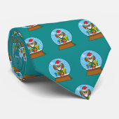 Sneeuw Wereldbol met Sinterklaas Uil Stropdas (Opgerold)