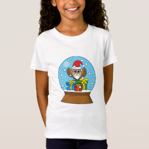 Sneeuw Wereldbol met Sinterklaas Uil T-shirt