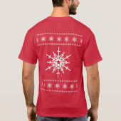 Sneeuw Wereldbol Nachtmerrie met Shark Gingerbread T-shirt (Achterkant)