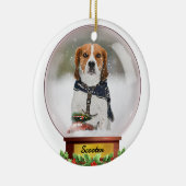 sneeuw wereldbol Pet Ornament (Rechts)