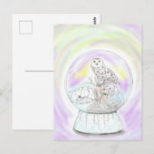 Sneeuw-Wereldbol voor kunstdieren Briefkaart (Voorkant / Achterkant)