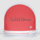 Sneeuw Wereldbol  Vrolijke Kerstmuis Sneeuwbol (Achterkant)