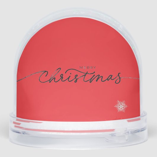 Sneeuw Wereldbol  Vrolijke Kerstmuis Sneeuwbol (Achterkant)