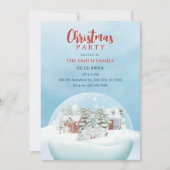 Sneeuw wereldbol Winter wonderland kerst Kaart (Voorkant)