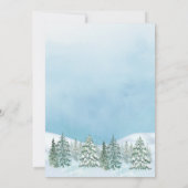 Sneeuw wereldbol Winter wonderland kerst Kaart (Achterkant)