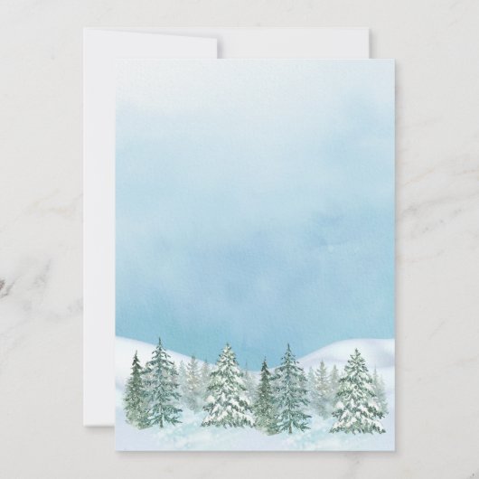 Sneeuw wereldbol Winter wonderland kerst Kaart (Achterkant)