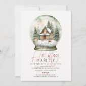 Sneeuw Wereldbol Winterlandschap Kerstvakantie fee Kaart (Voorkant)