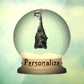 Sneeuw wereldbol zwarte  gothiek raamsticker (Vel 3)