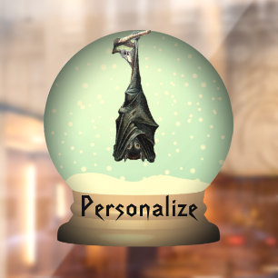 Sneeuw wereldbol zwarte  gothiek raamsticker