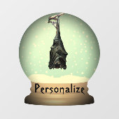 Sneeuw wereldbol zwarte  gothiek raamsticker (Vel)