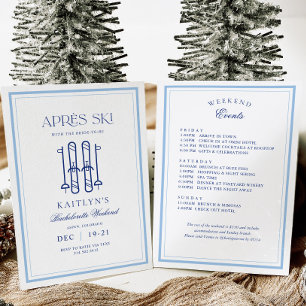 Sneeuw Winter Apres Ski Bachelorette weekend Kaart