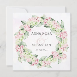 ** Sneeuw Winter Berry AR12 QR RSVP Boho Wedding Kaart