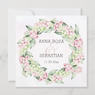 ** Sneeuw Winter Berry AR12 QR RSVP Boho Wedding Kaart