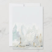 Sneeuw Winter Kerstboom Feestdagenkaart (Achterkant)