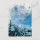 Sneeuw Winter Vakantie Trouwgegevens Informatie Informatiekaartje (Achterkant)