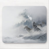 Sneeuw Wolf Muismat (Voorkant)