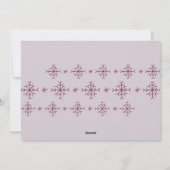 Sneeuw Zeer Merry | Modern Snowflakes Photo Holida Feestdagenkaart (Achterkant)