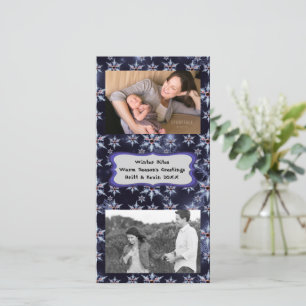 Sneeuw Zombie Bites Dark Bkgrd voegt foto's toe Fo Feestdagenkaart