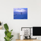Sneeuw & zonsondergang poster (Thuiskantoor)
