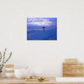 Sneeuw & zonsondergang poster (Keuken)