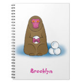 Sneeuwaap notitieboek (Voorkant)