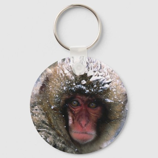 Sneeuwaap Sleutelhanger (Voorkant)