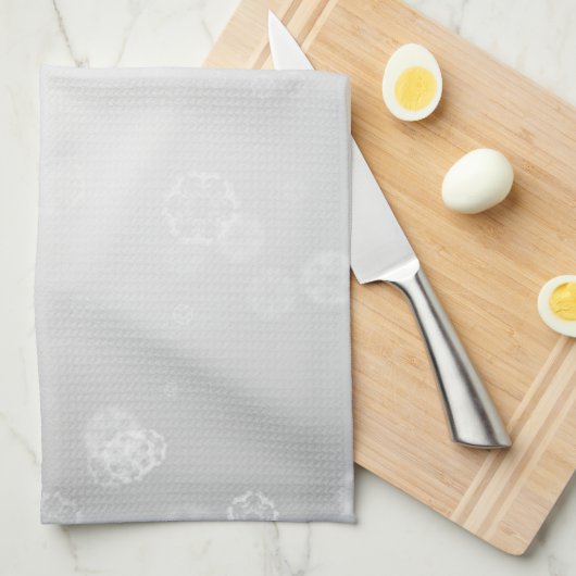 sneeuwachtergrond theedoek (Quarter Fold)