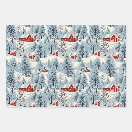 Sneeuwachtig  Landschap Inpakpapier Vel (Voorkant 3)