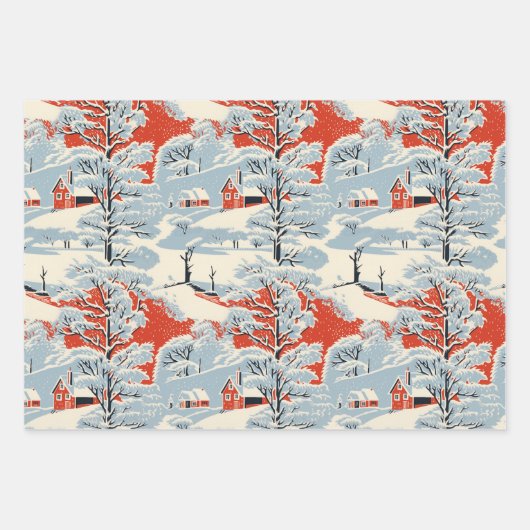 Sneeuwachtig  Landschap Inpakpapier Vel (Voorkant 2)