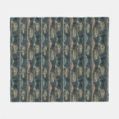 Sneeuwachtige Camper Kerst Roadtrip Fleece Deken (Voorkant (Horizontaal))