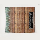 Sneeuwachtige hout- en bosachtergrond voor Quincea Wandkleed (Voorkant (horizontaal))