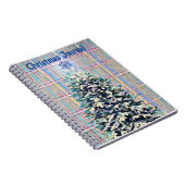 Sneeuwachtige Kerstboom Sneeuwvlok  Stijl Notitieboek (Rechterzijde)