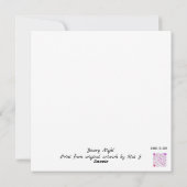 Sneeuwachtige Nacht Feestdagenkaart (Achterkant)