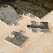 Sneeuwapen in Hot Spring Pool in Japan Legpuzzel (Zijkant)