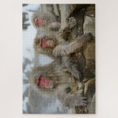 Sneeuwapen in Hot Spring Pool in Japan Legpuzzel (Verticaal)